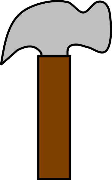 clipart hammer simple