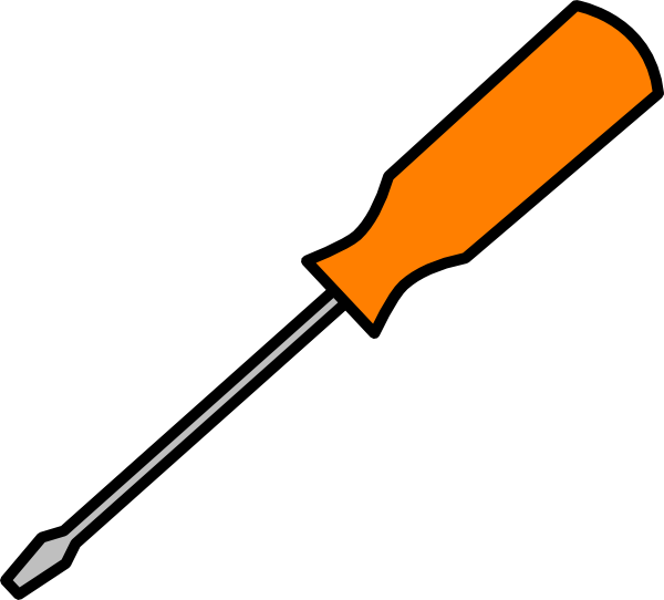 The clip art directory. Screwdriver clipart wrench bolt