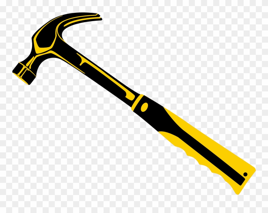 Clipart hammer yellow hammer. Tool pinclipart 