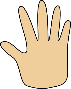 5 clipart hand