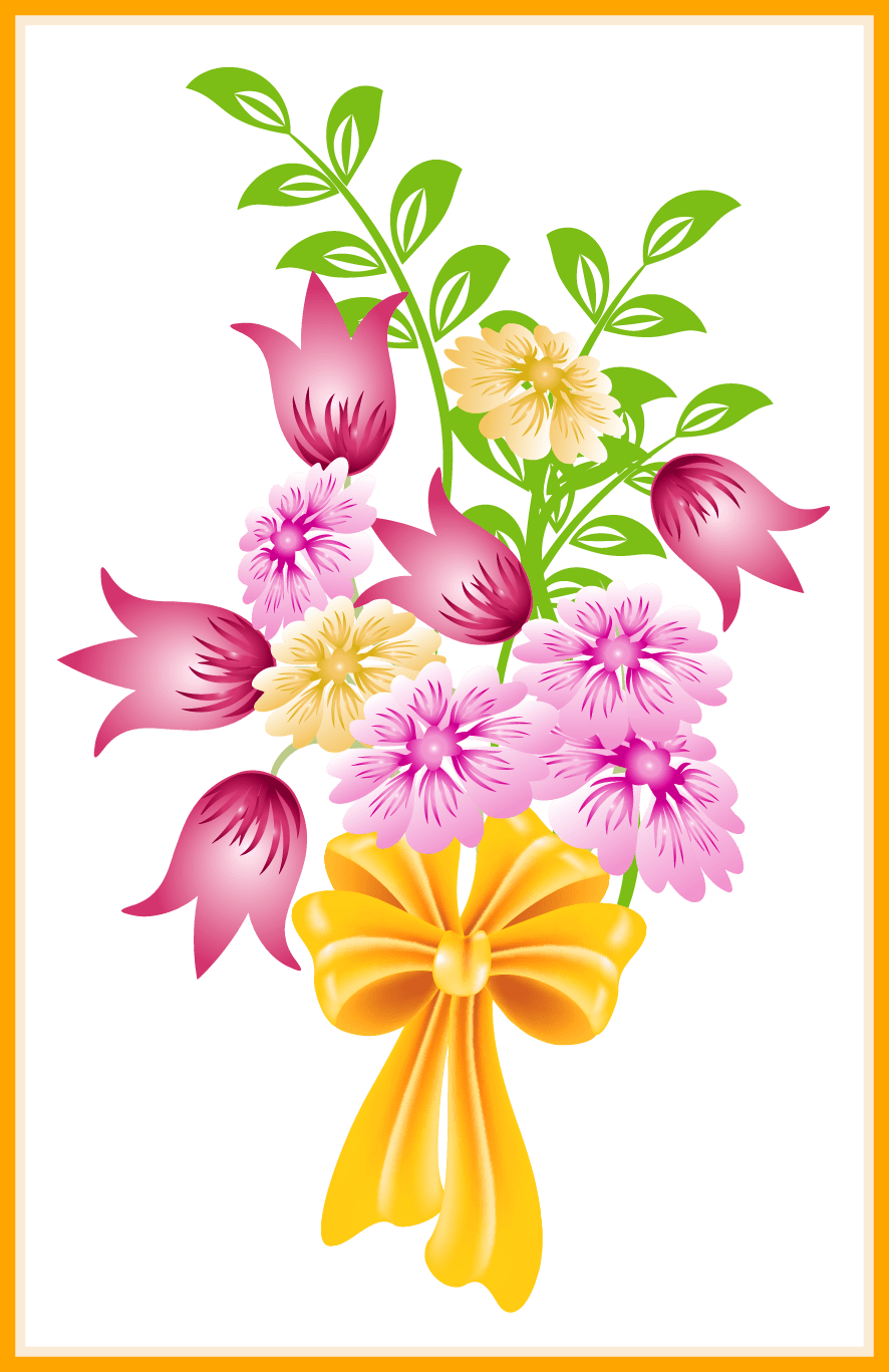 Awesome flower pics for. Hand clipart bouquet