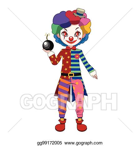 clown clipart hand