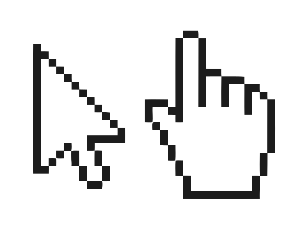 hand clipart computer