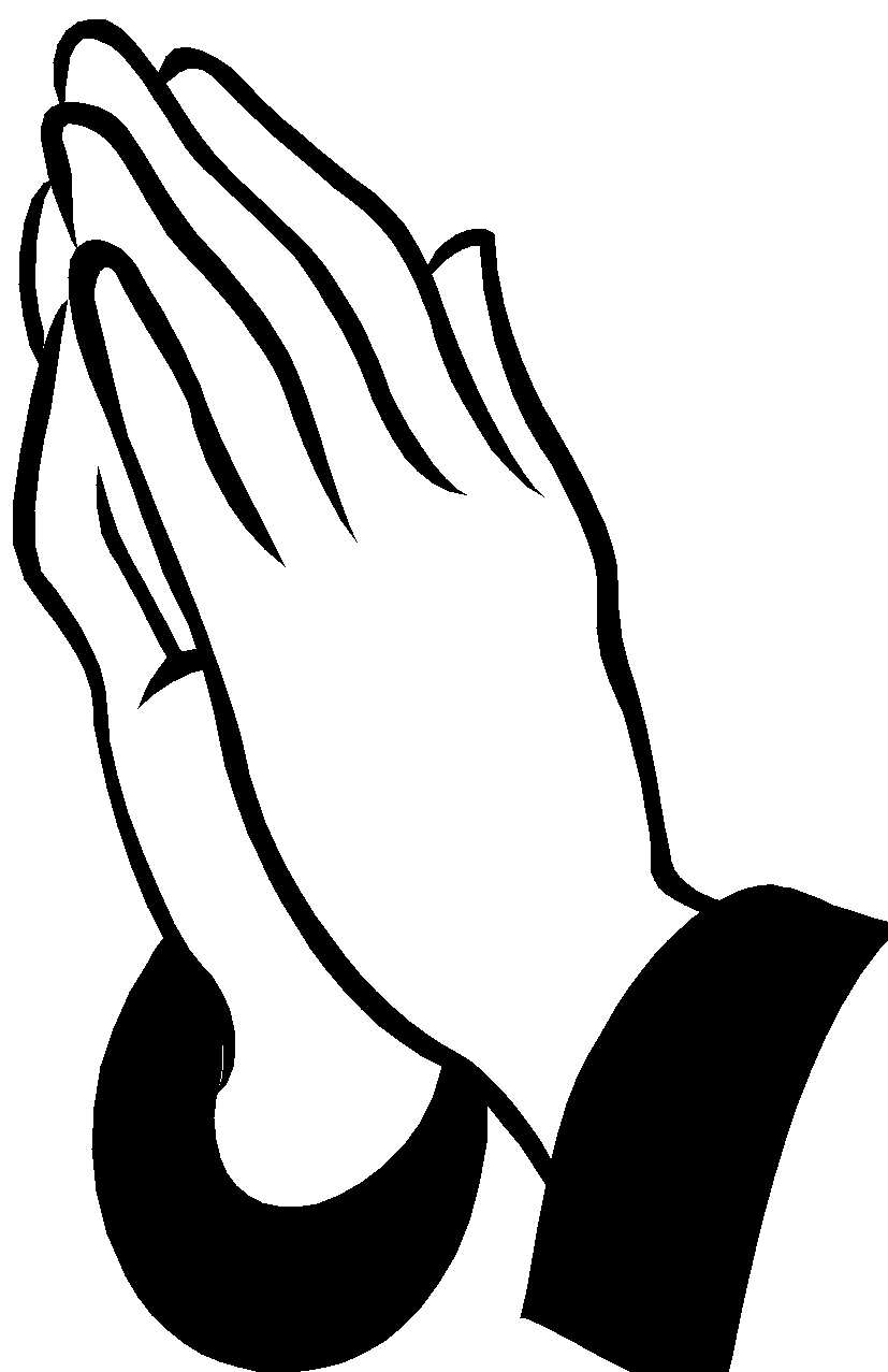 And praying hands black. Hand clipart cross