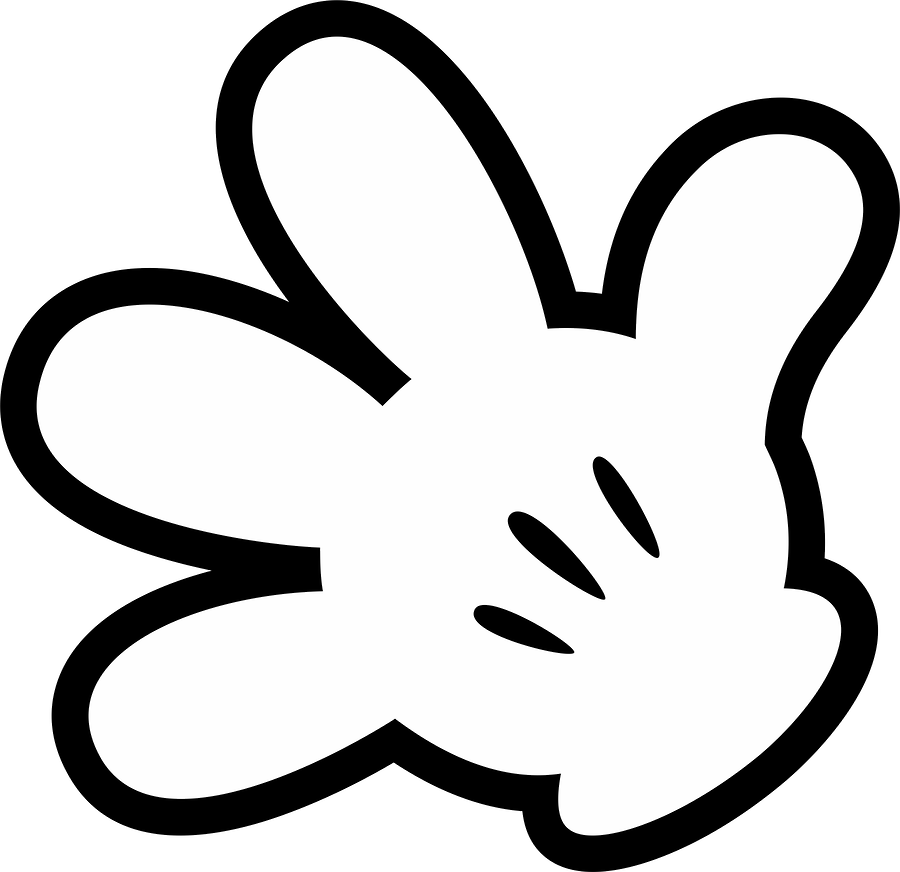 Hands clipart mickey mouse. E minnie grafos hand