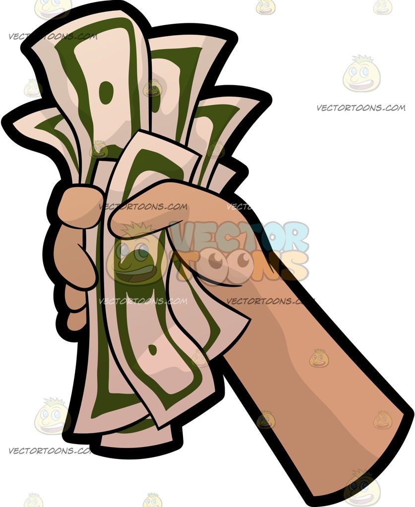 dollar clipart fist full money