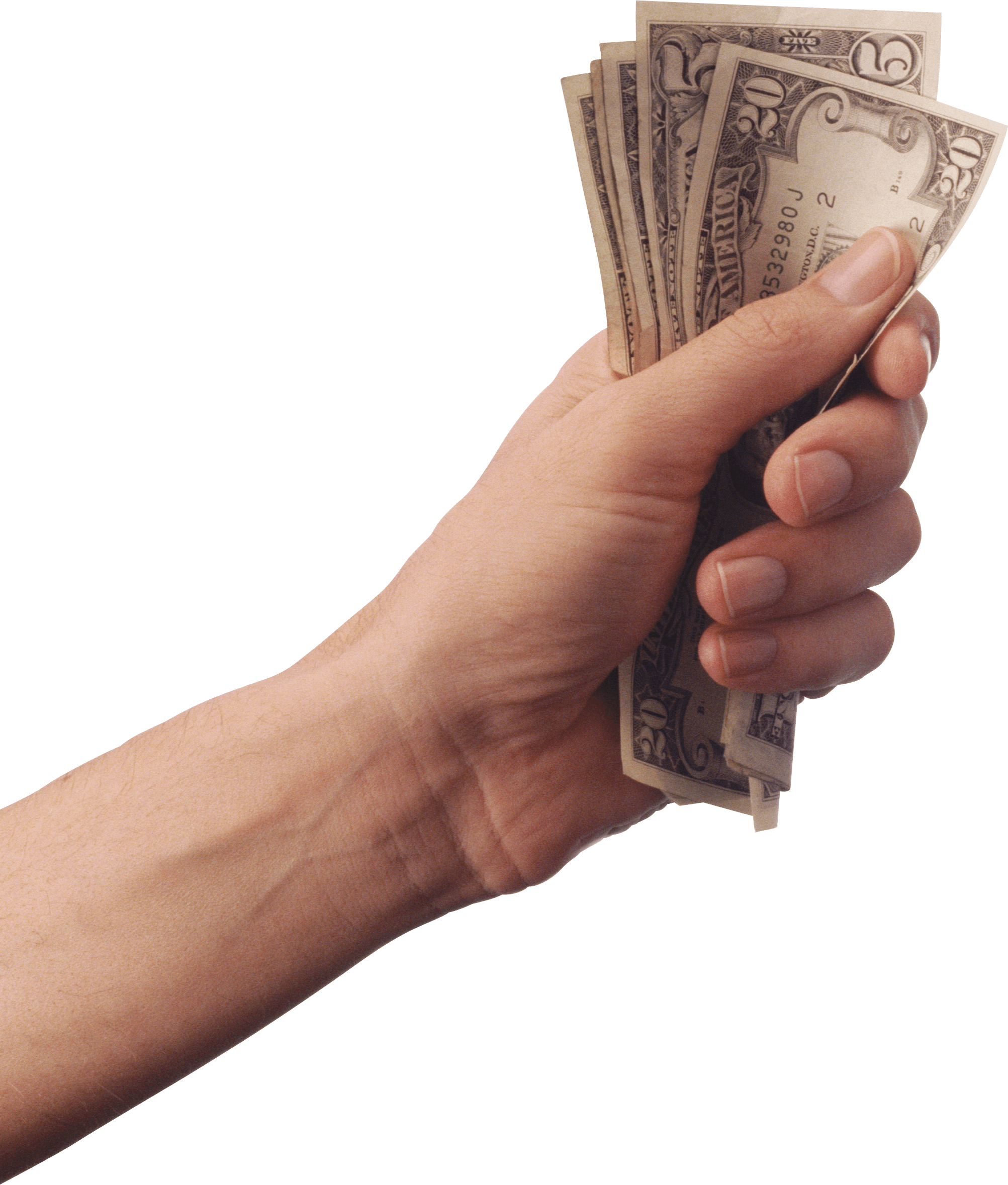 hand with money png