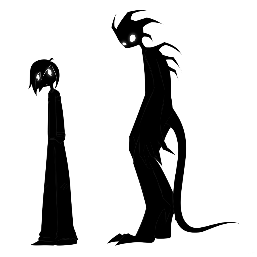 thoughts clipart shadow boy