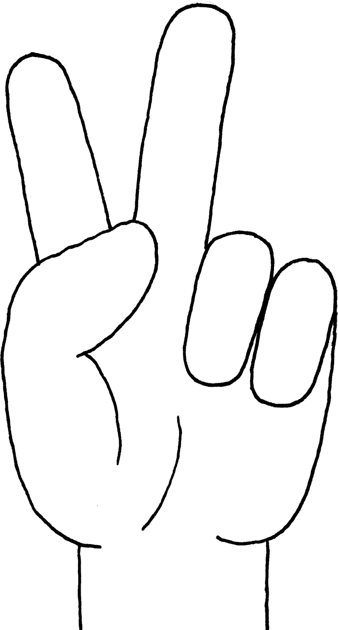 Hand peace sign panda. Leg clipart outstretched arm