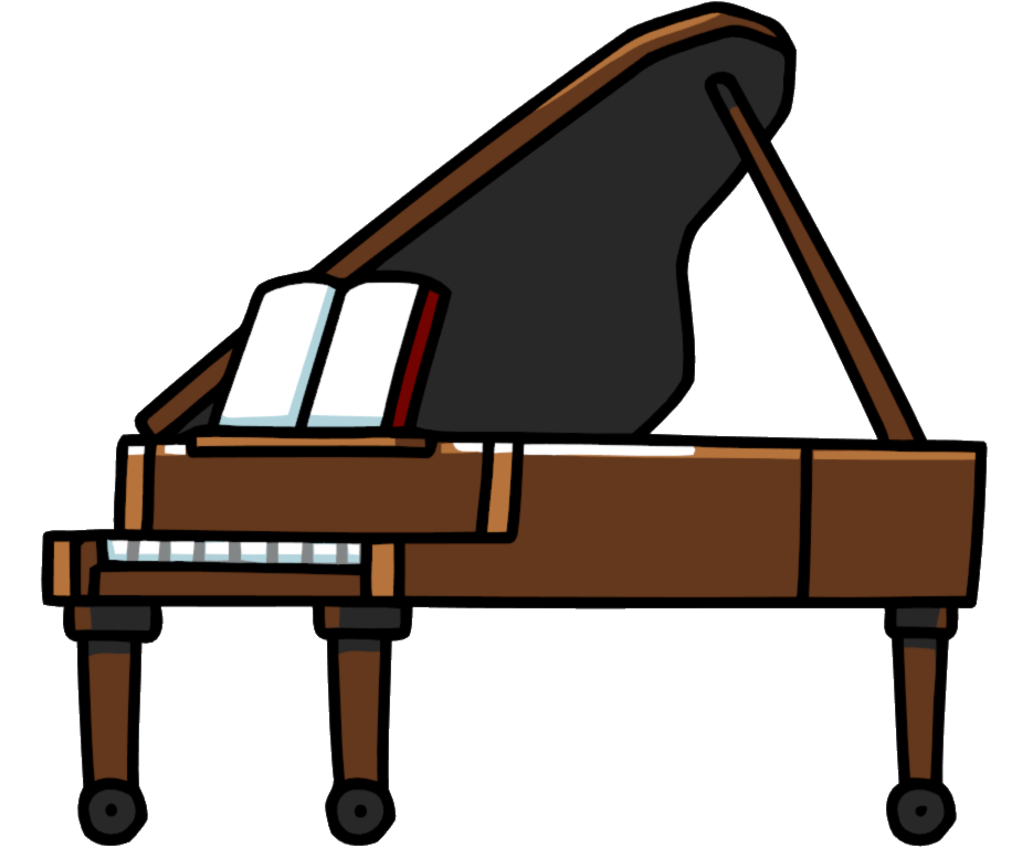 clipart hand piano