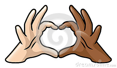 clipart hand racism