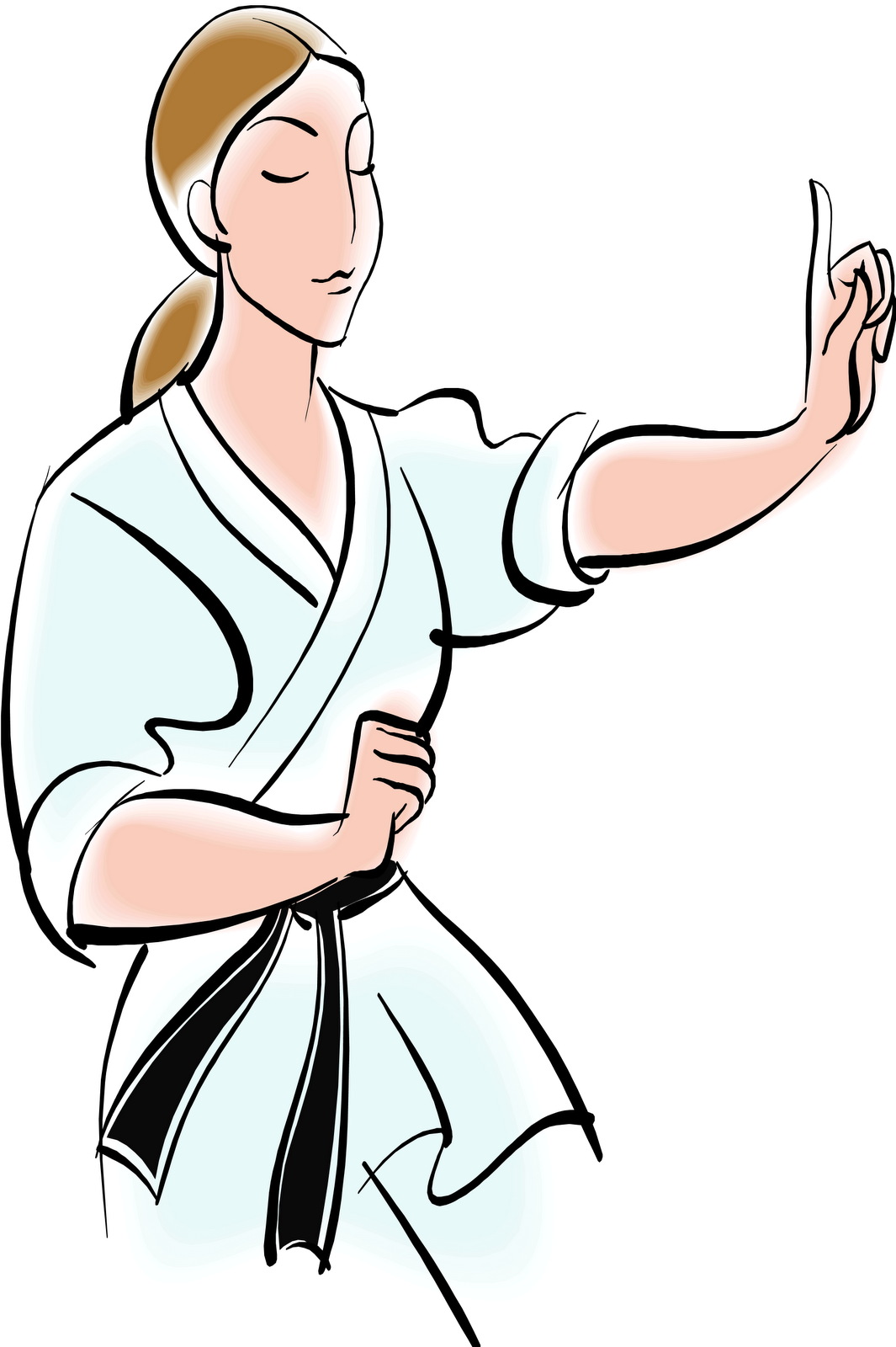 Taekwondo clip art bruce. Karate clipart self defense