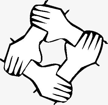 clipart hands unity