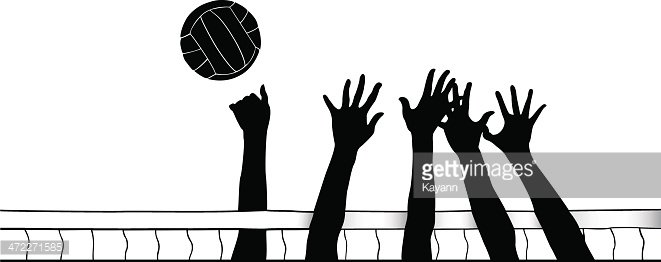 volleyball clipart hand