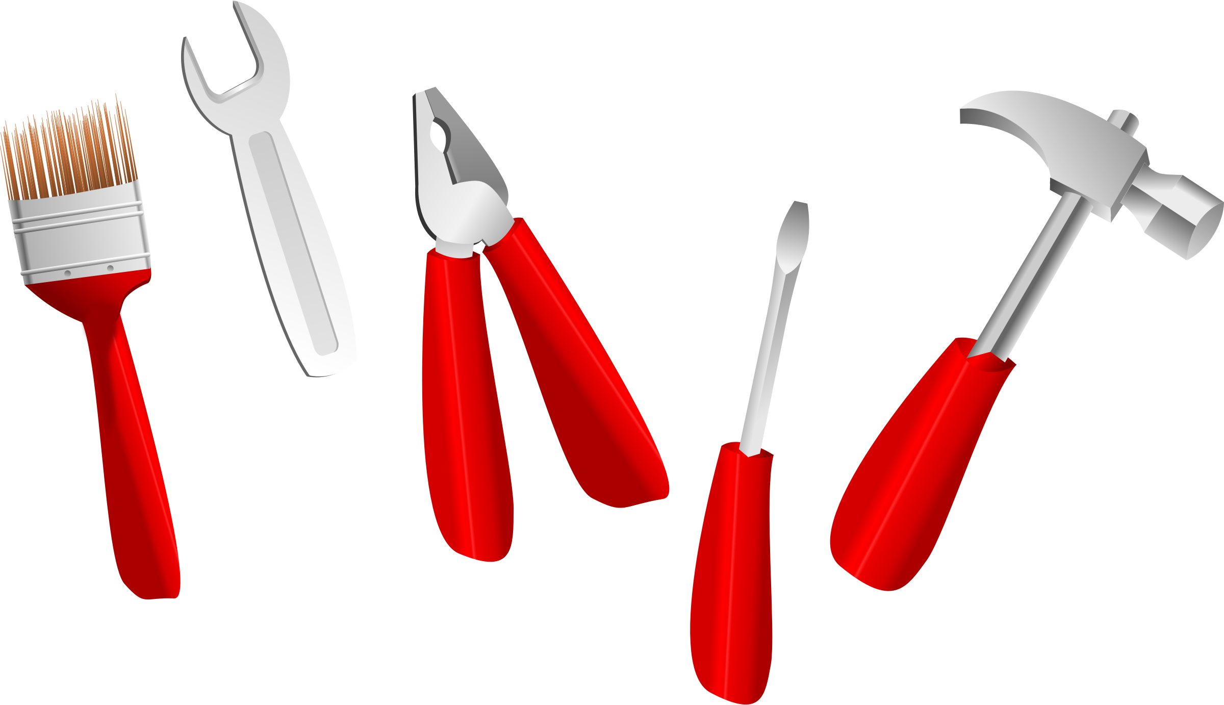 clipart hand wrench