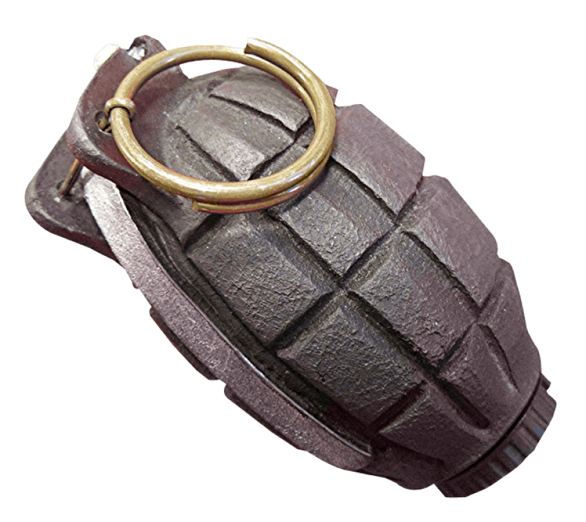 Grenade png free images. Hand clipart bomb