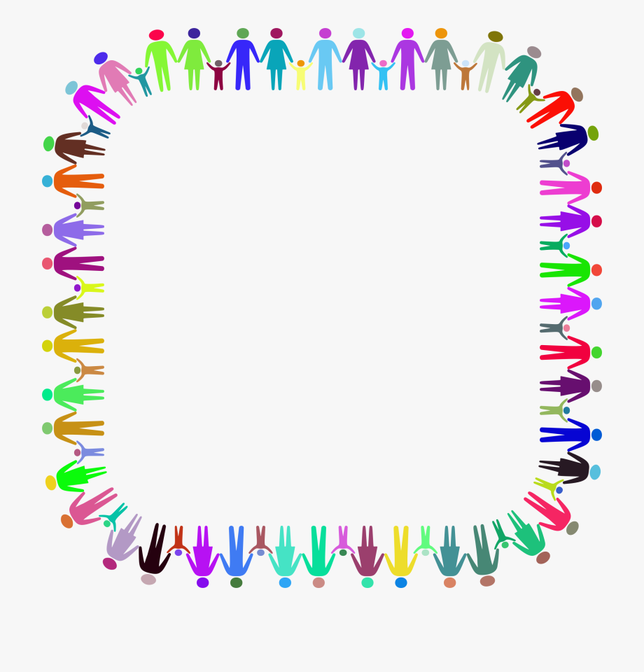 Hands clipart frame. Family unity logo png