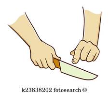 knife clipart hand