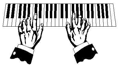 clipart hands piano