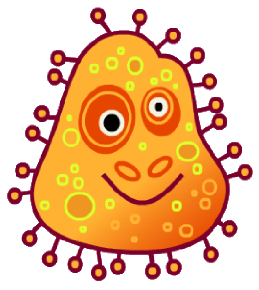 Orange bug clip art. Germ clipart thumb