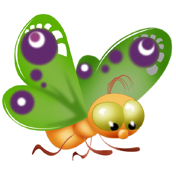 clipart happy butterfly