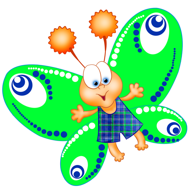 happiness clipart butterfly