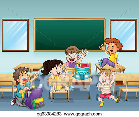 clipart happy classroom