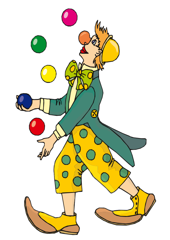 Clown fingerplays mansfield richland. Pin clipart juggling
