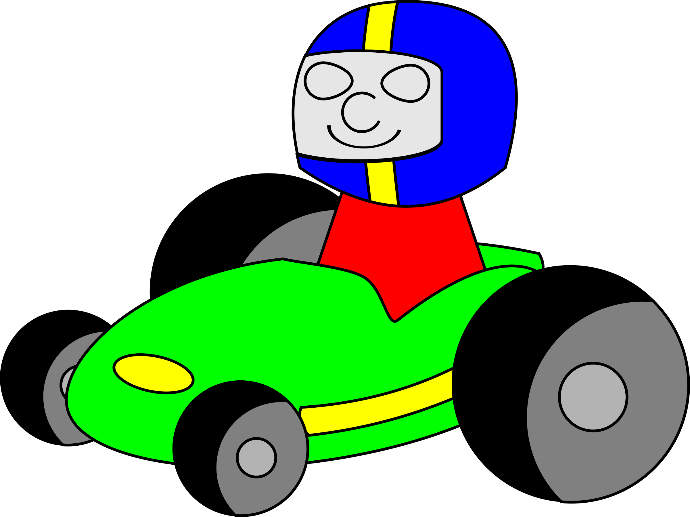 driving clipart happy