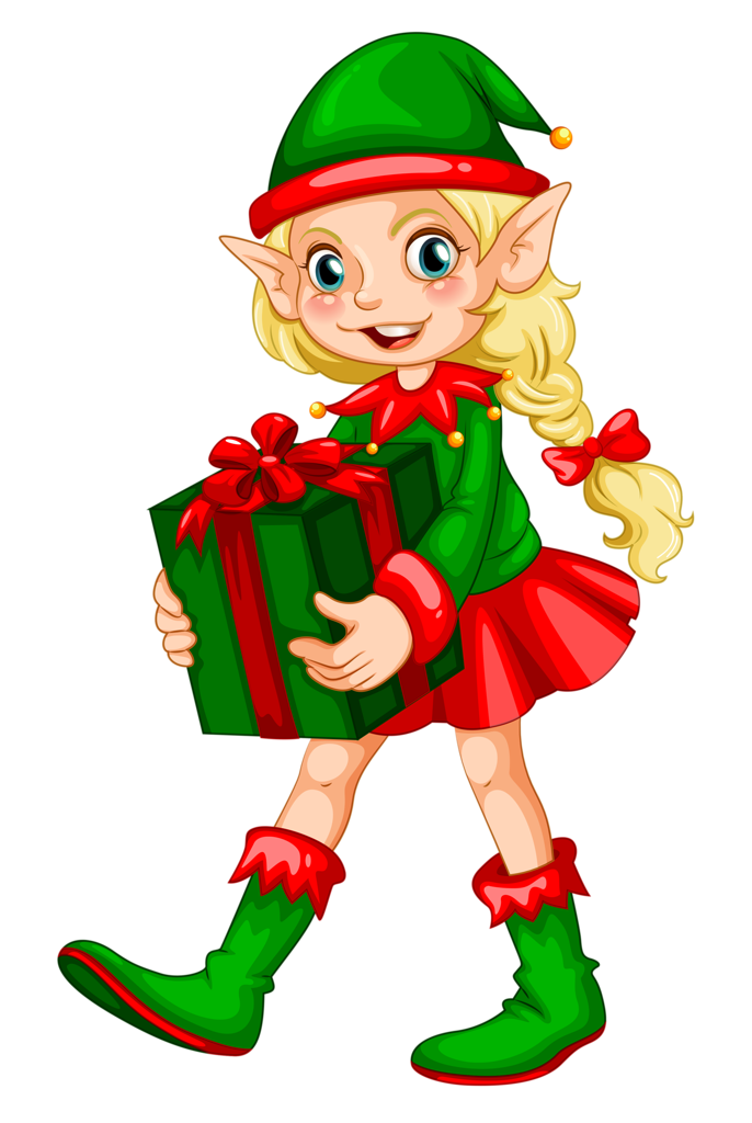 clipart happy elf