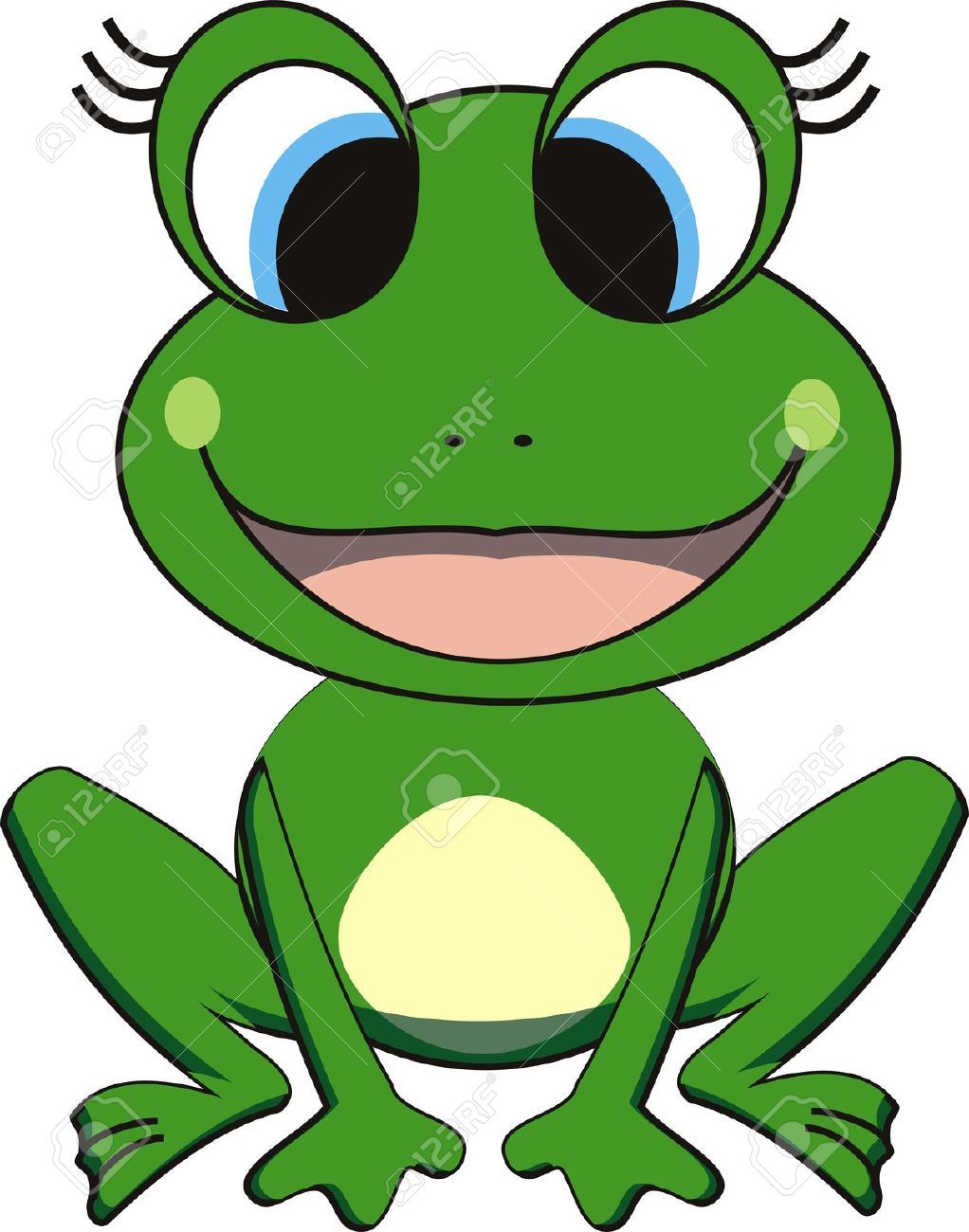 frog clipart vector
