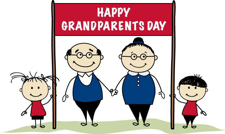 clipart happy grandparent