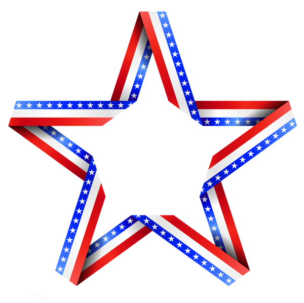 American decor png th. President clipart red white blue star