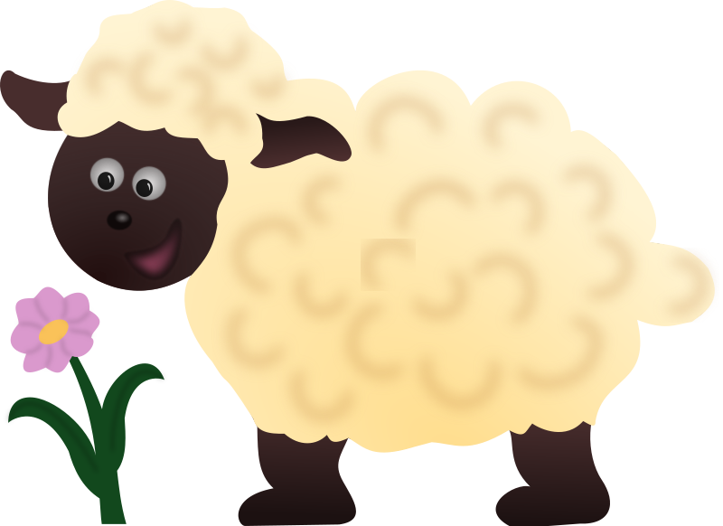 clipart happy lamb