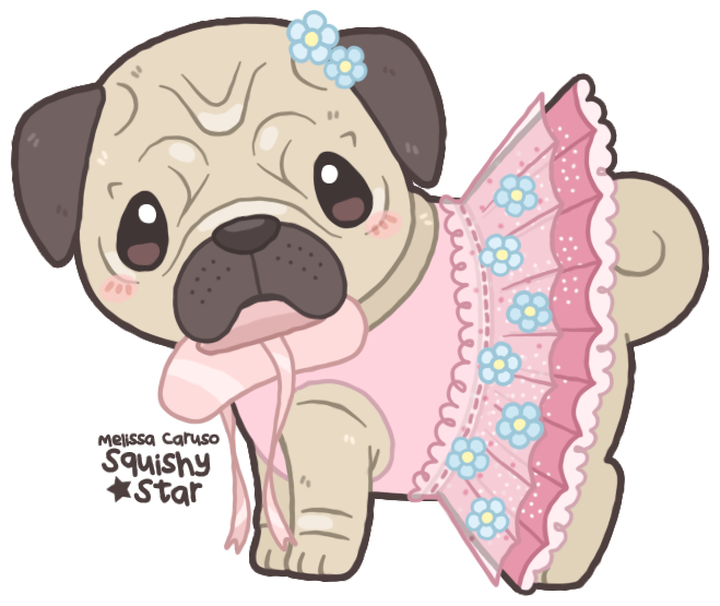 clipart puppy girly