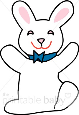 clipart happy rabbit