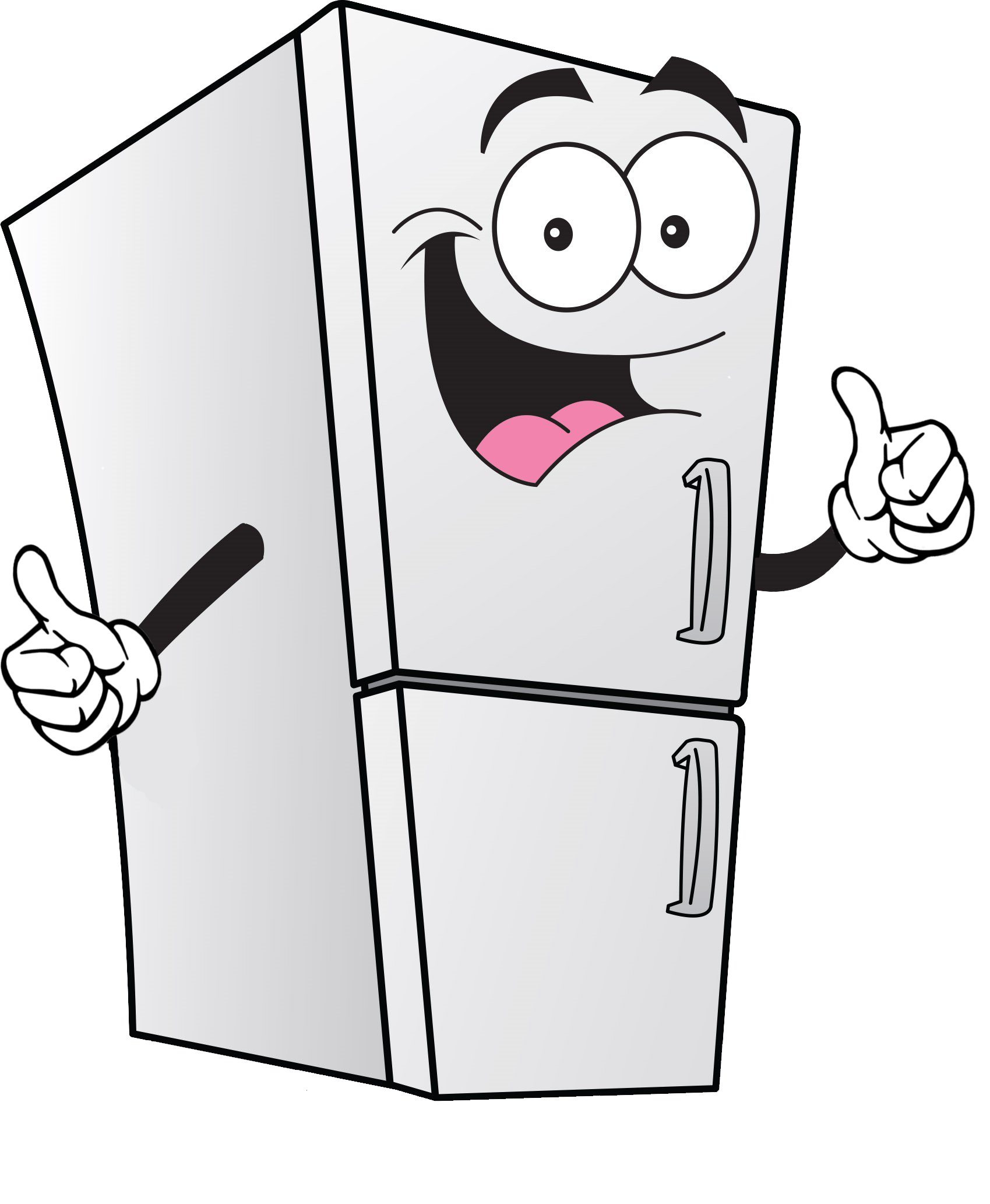 happy clipart refrigerator