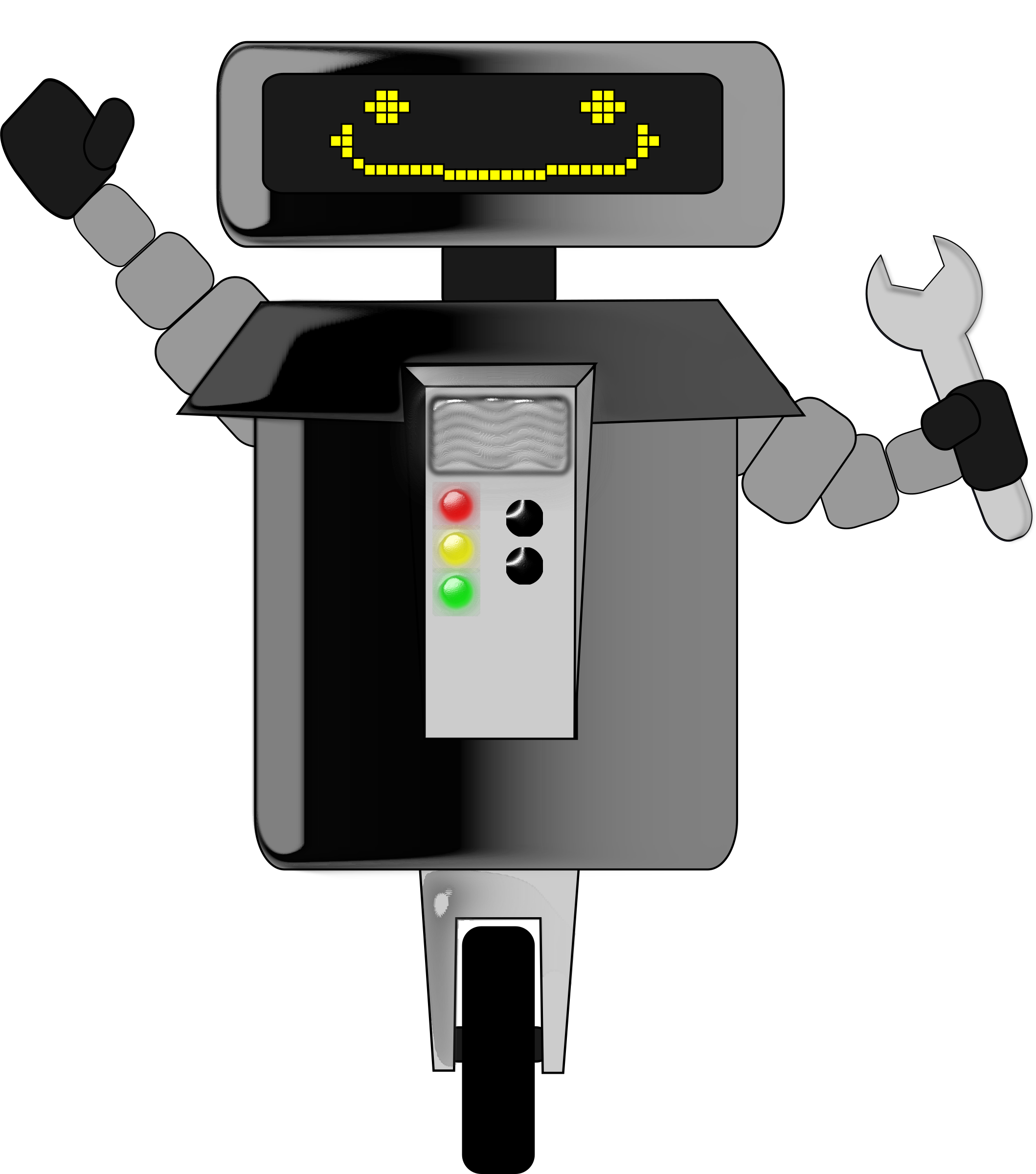 happy clipart robot