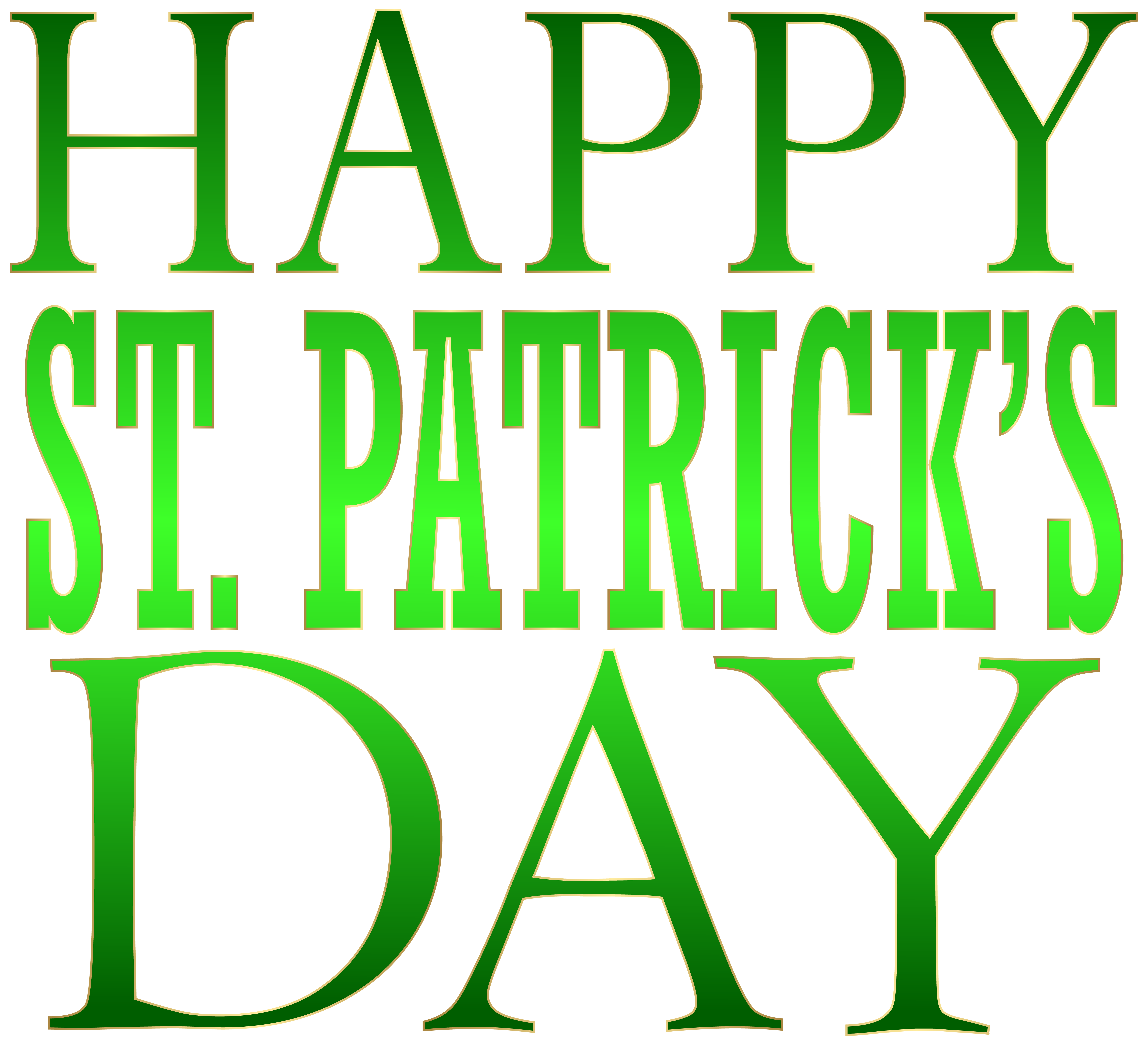 Clipart happy saint patrick's day. Patrick s text png