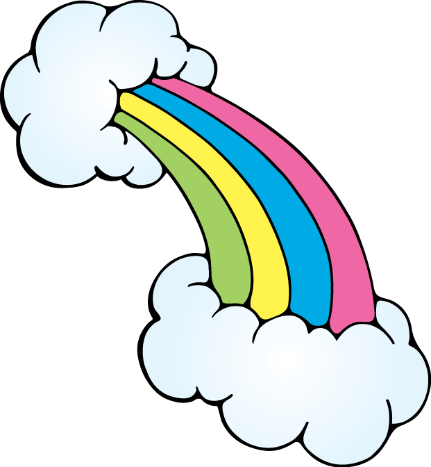 clipart rainbow kite