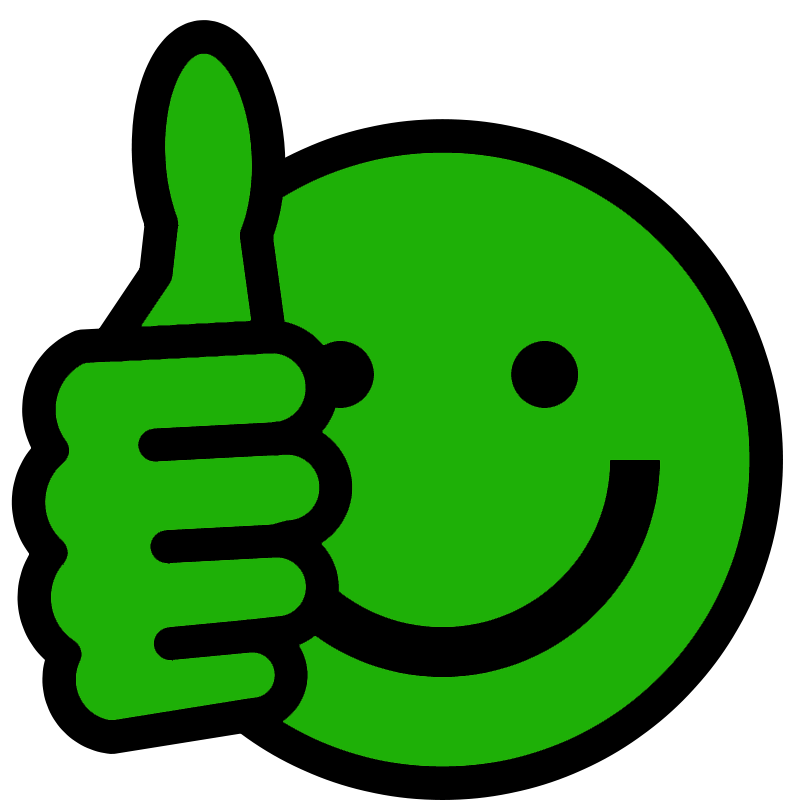 clipart smile thumbs up