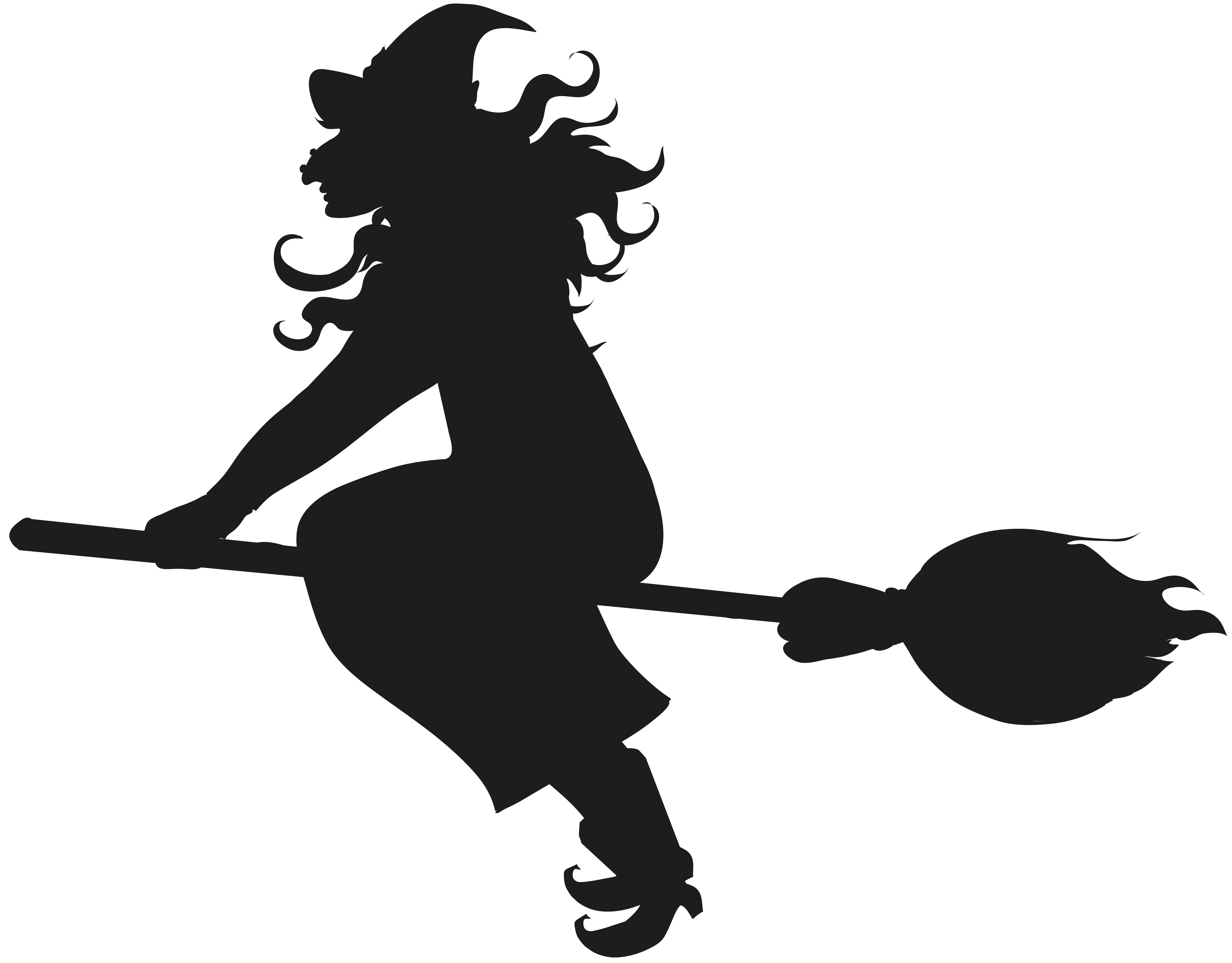 Witch clipart victorian. Flying silhouette png clip