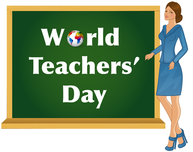 Give them the recognition. Clipart happy world teachers day