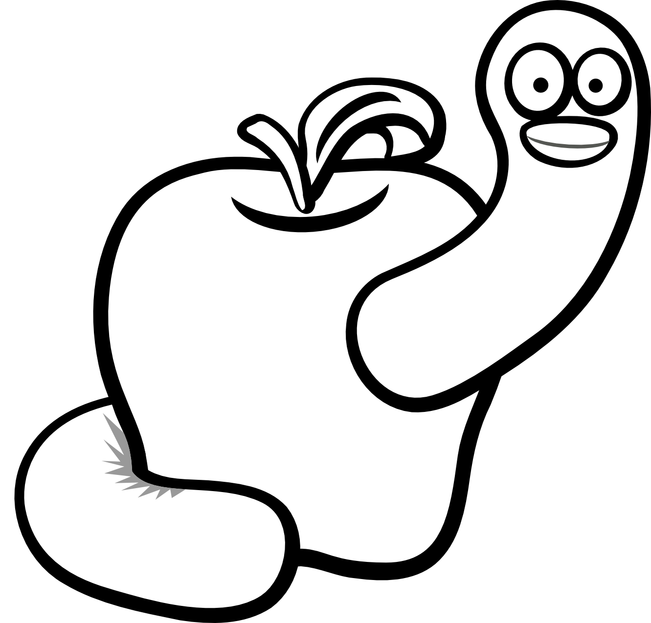 Clipart happy worm. Free flower tattoo black