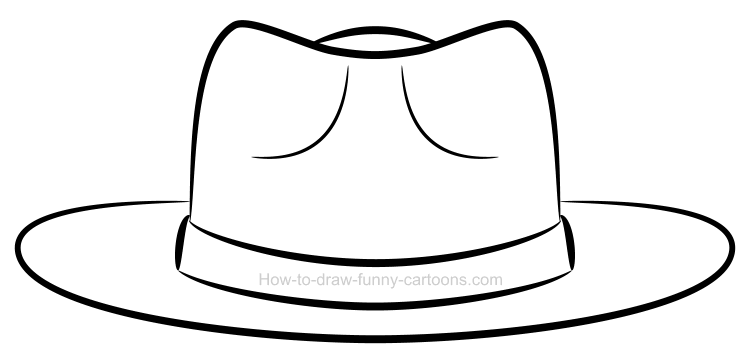 Clipart hat. How to draw a
