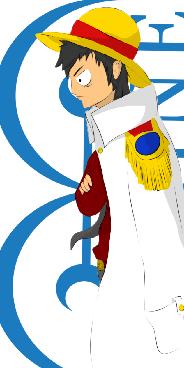 Monkey d luffy by. Hats clipart admiral