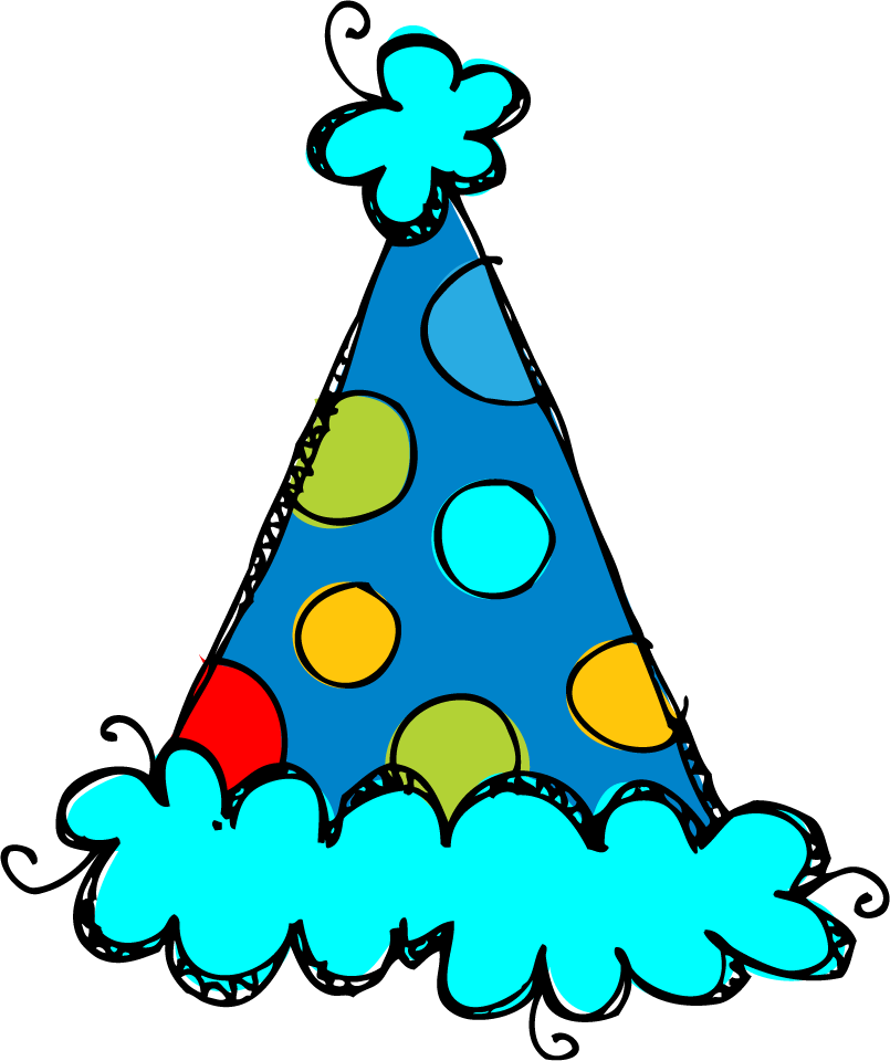 clipart hat bday