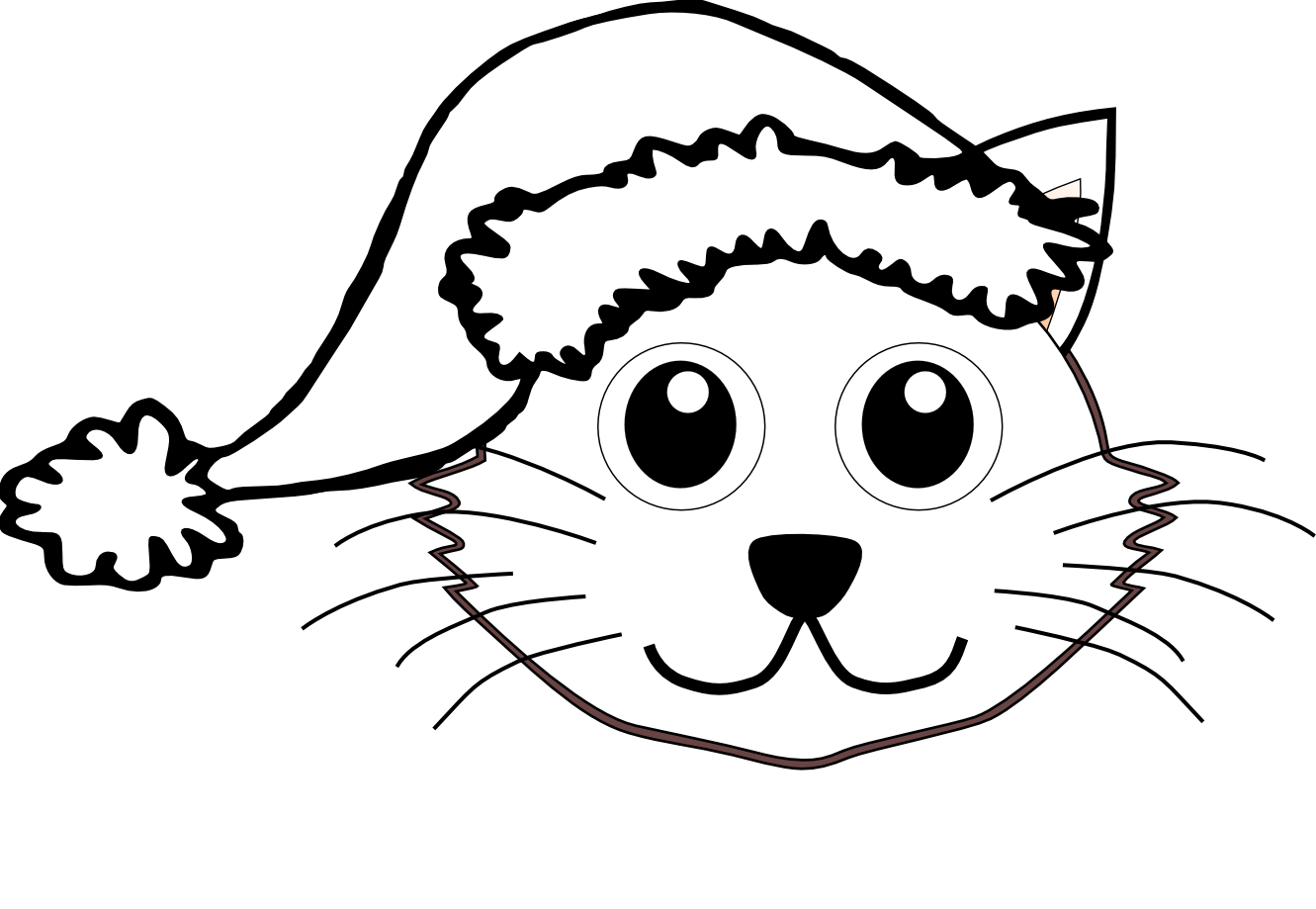 head clipart cat in hat