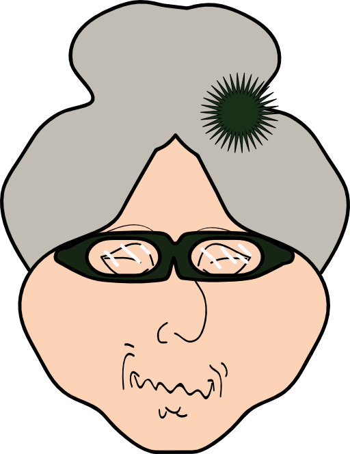 grandma clipart face