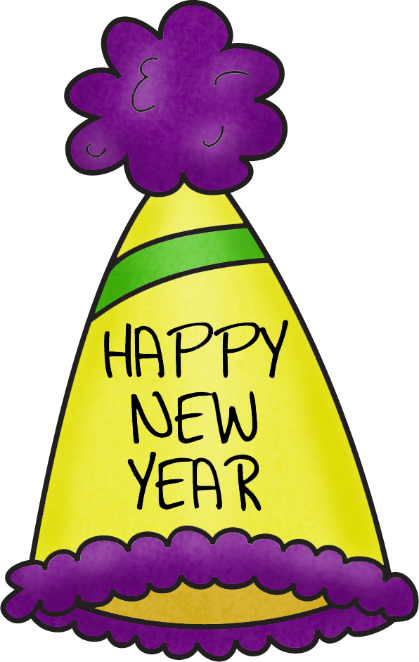 horn clipart new years eve